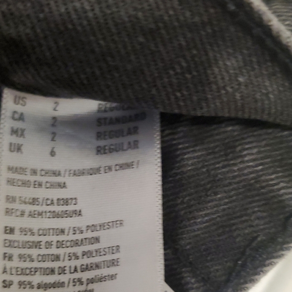 American Eagle Outfitters Faded Black Jeans - Picture 2 of 5